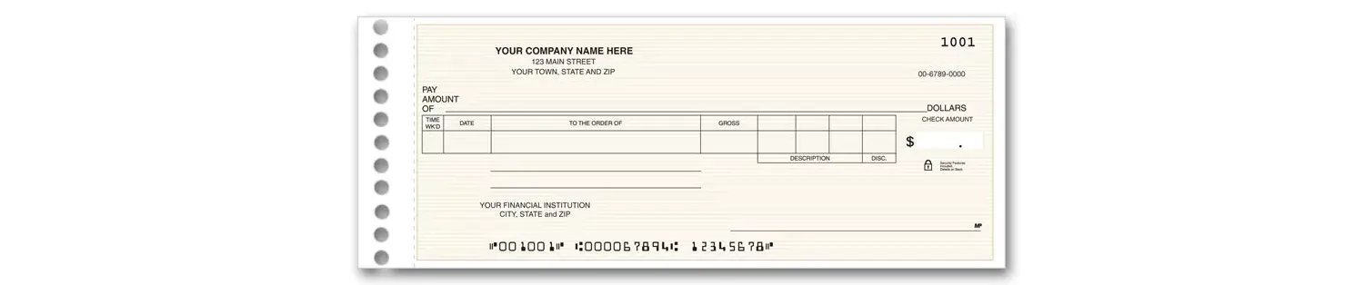 Compact One-Write Checks