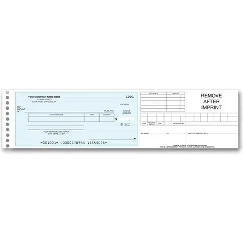 One write checks for expenses or payroll