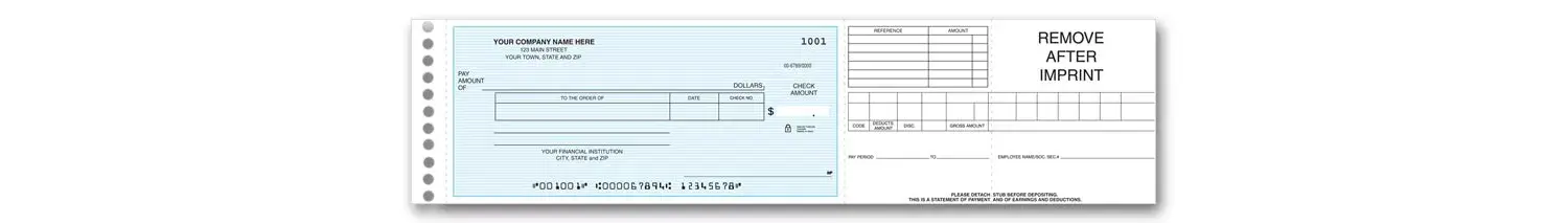 One write checks for expenses or payroll