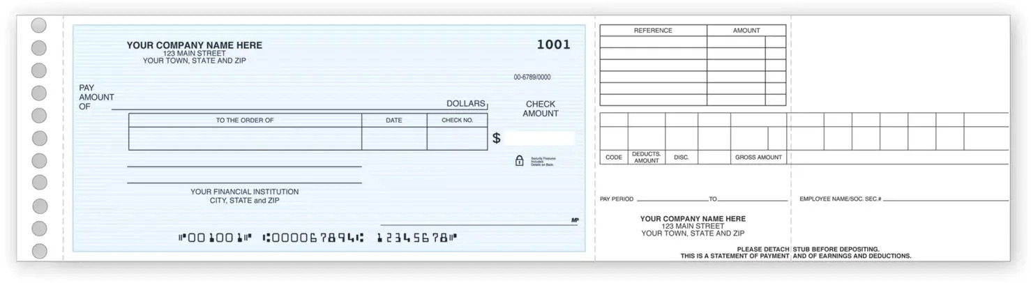 One write checks for payroll