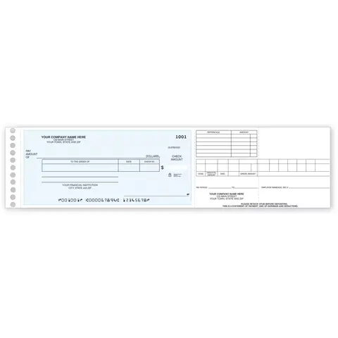 One write checks for payroll