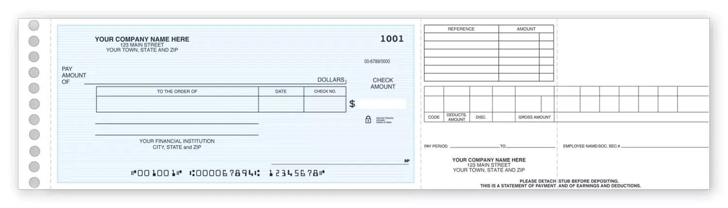One write checks for payroll