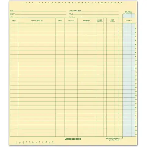 Vendor Ledger