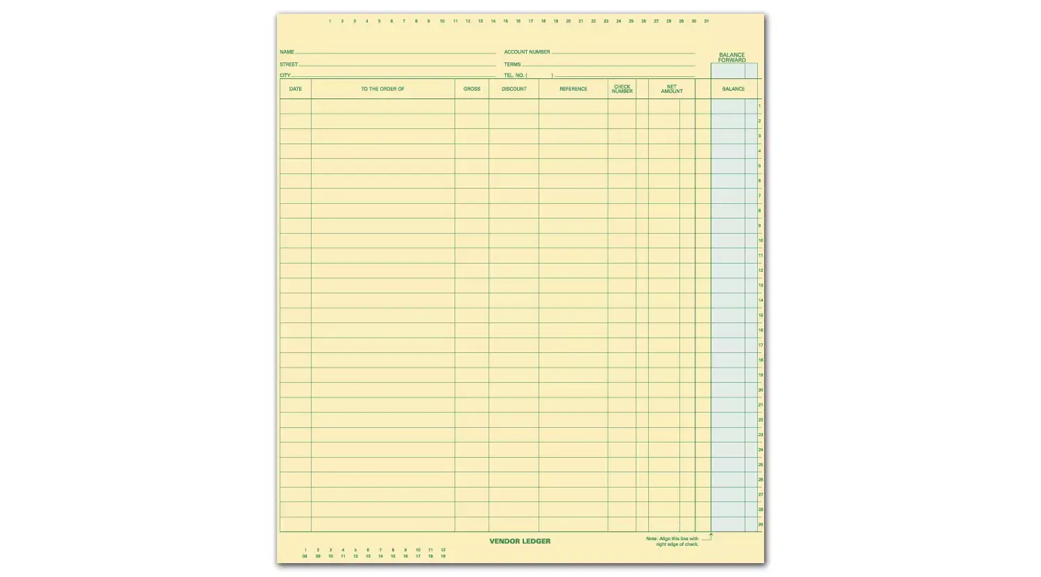 Vendor Ledger