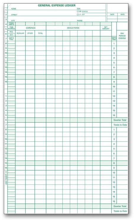 132031N - Payroll/General Expense Ledger