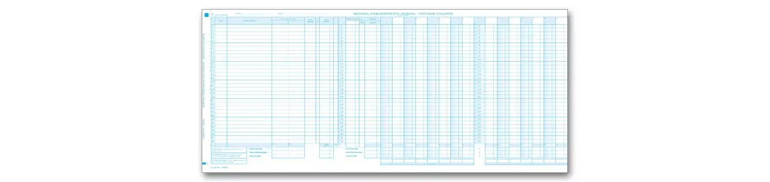 190DJ - Extra One-Write Journals, Blue