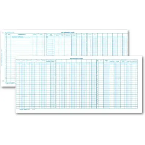 116NJ - One-Write System Accounting Journals - Personal Size 
