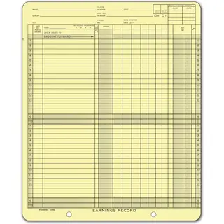 150NL - One-Write System Payroll Ledgers - Weekly