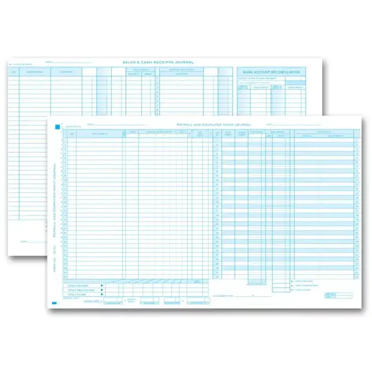 151NJ - Payroll & Disbursement Computer Input Journal Combo