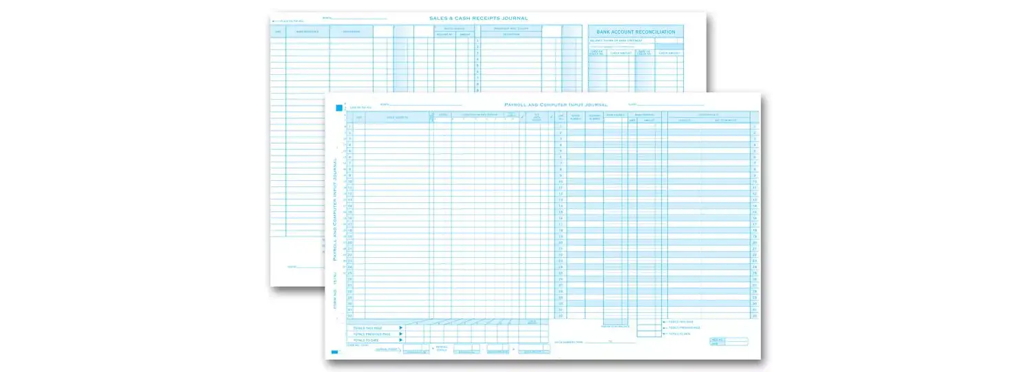 151NJ - Payroll & Disbursement Computer Input Journal Combo