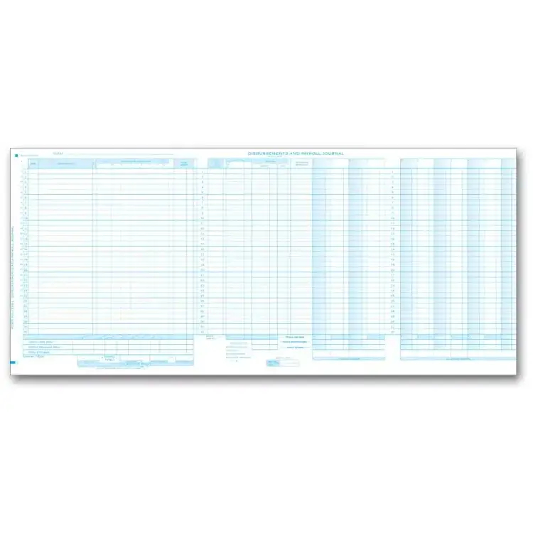One-Write System Journals - Payroll & Cash Receipts