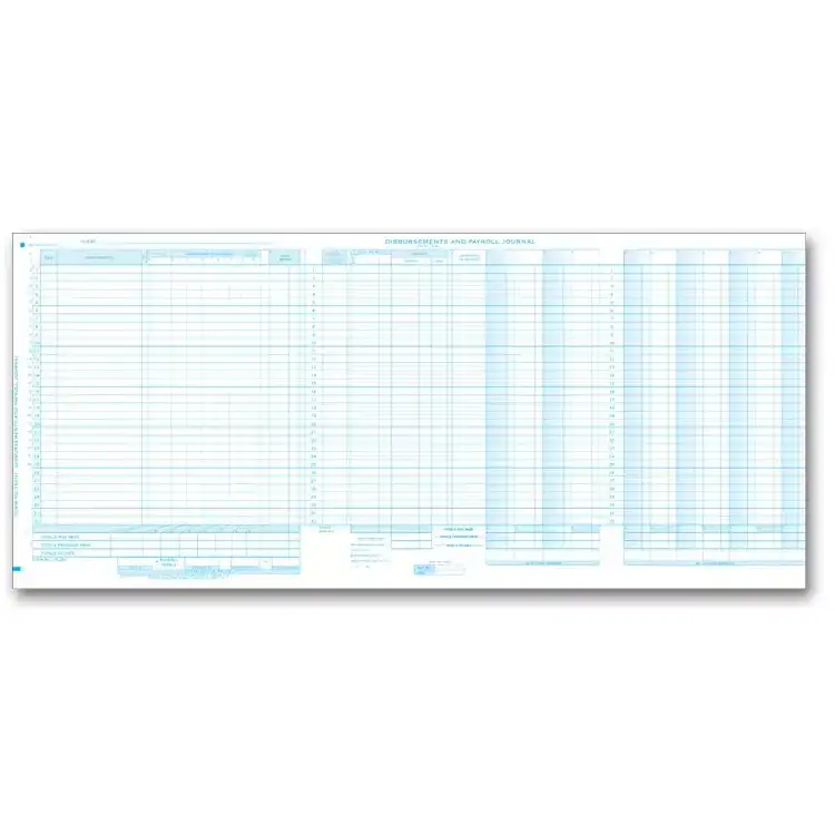 One-Write System Journals - Payroll & Cash Receipts