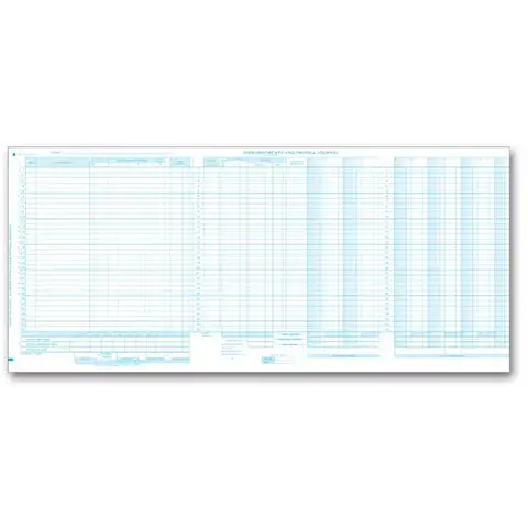 One-Write System Journals - Payroll & Cash Receipts