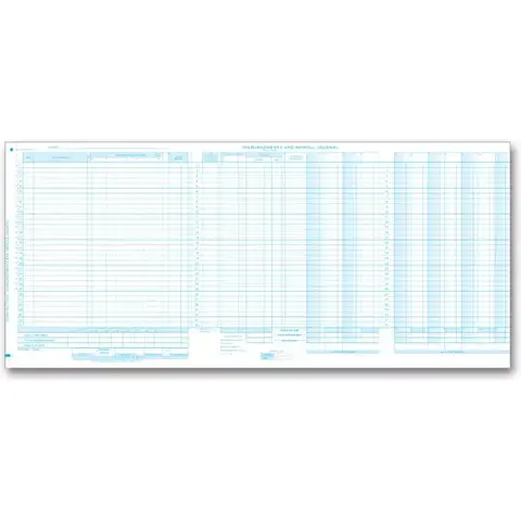 One-Write System Journals - Payroll & Cash Receipts
