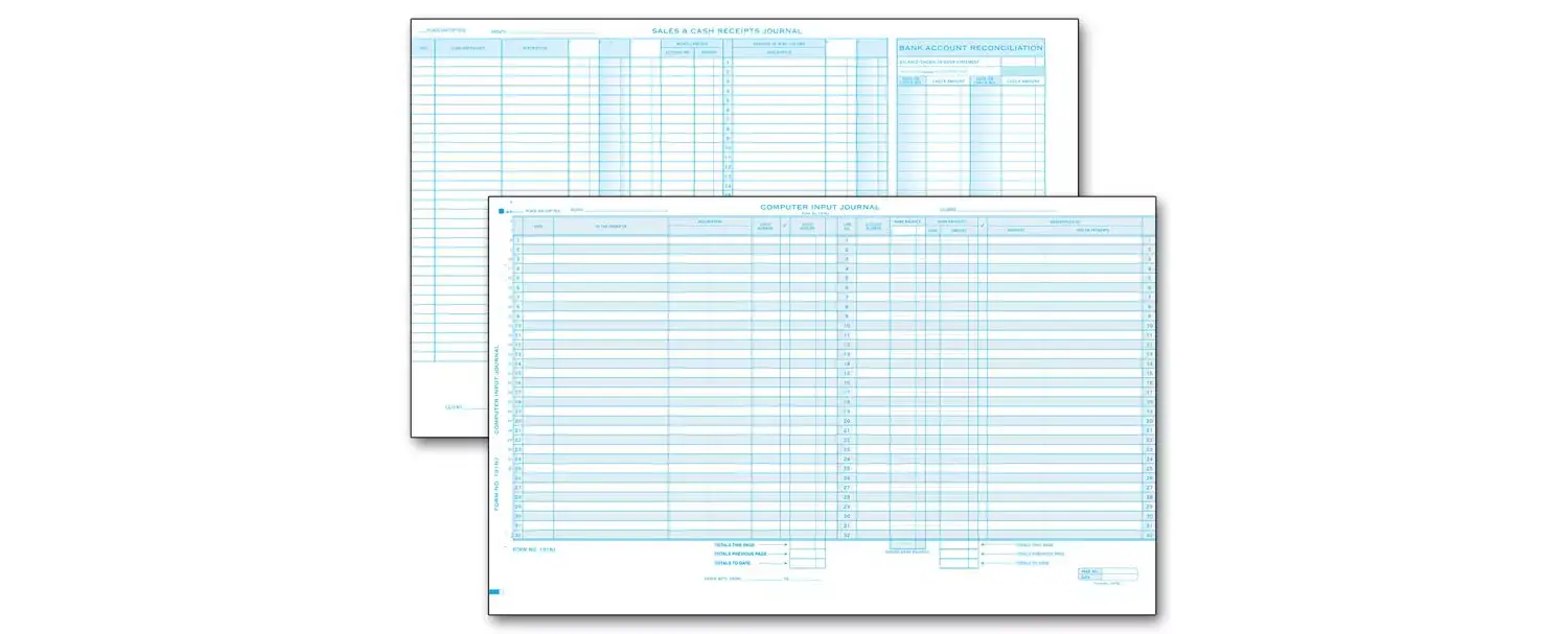 One-Write System Journals - Compact Sales & Cash Receipts