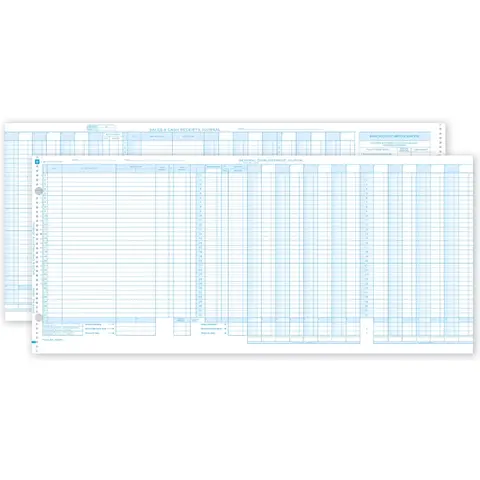 One-Write System Journals - Sales & Cash Receipt