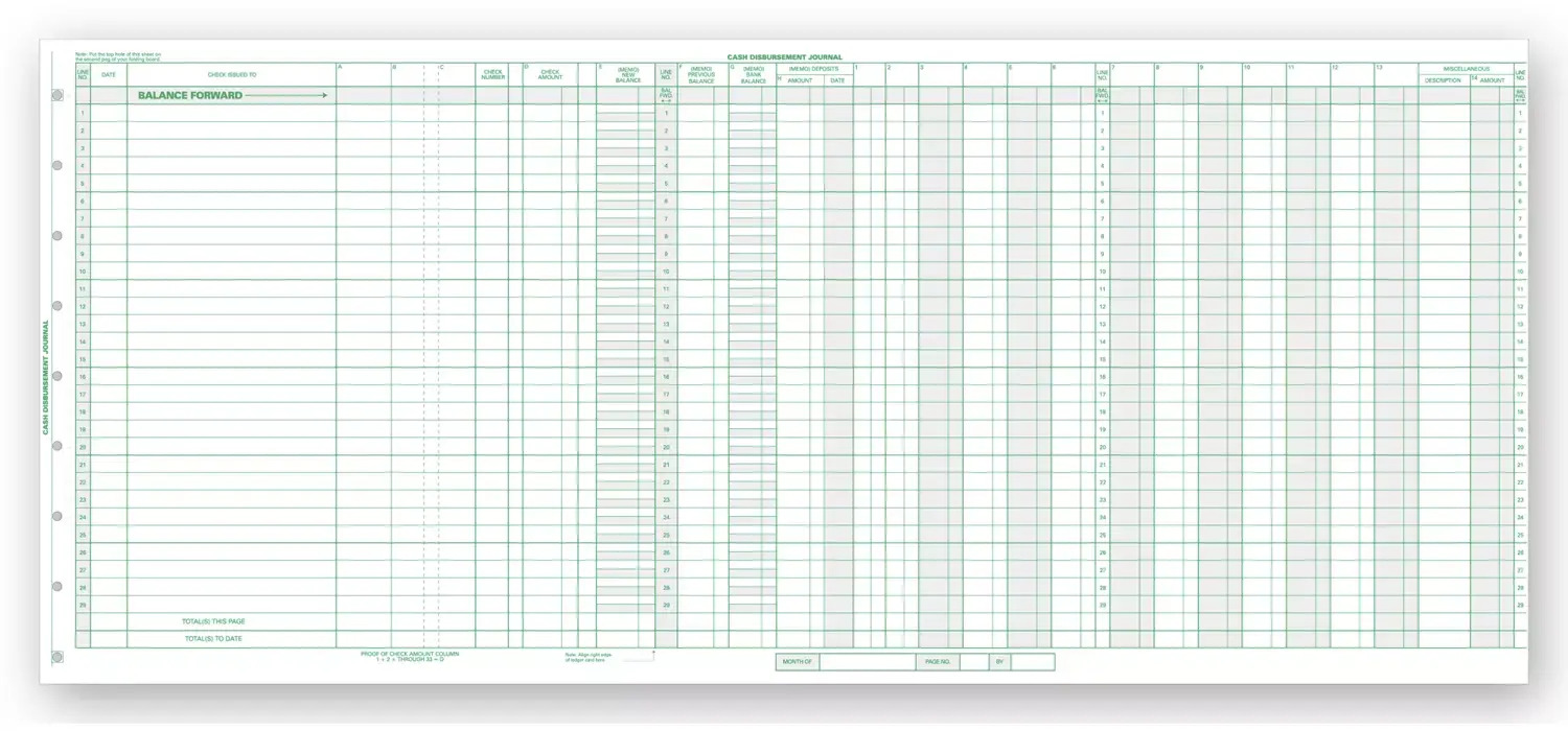 111021N - One-Write Journals - General Expense