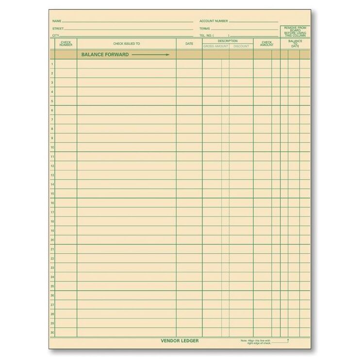 Compact Expense Ledgers