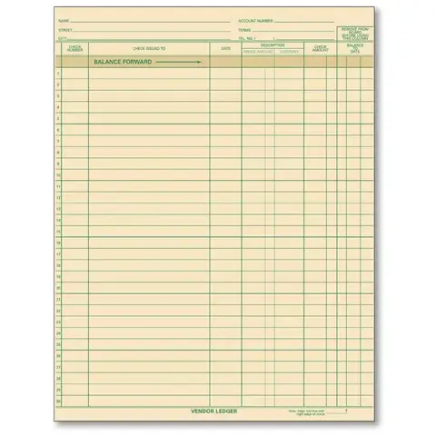 Compact Expense Ledgers