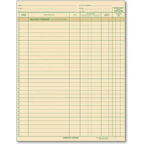 Compact Expense Ledgers