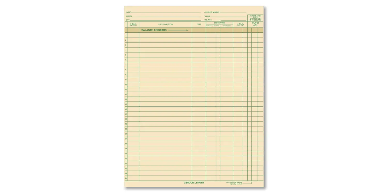 Compact Expense Ledgers