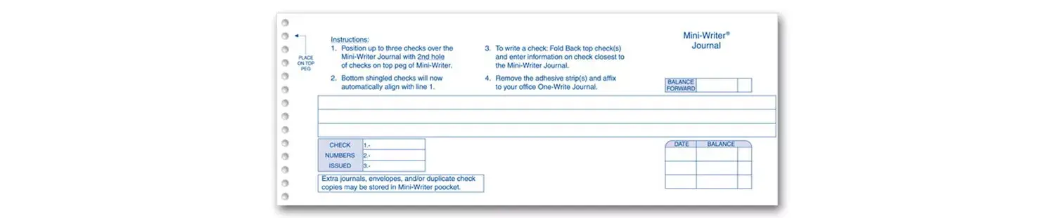 MW400NJ - Mini-Writer® System Journals
