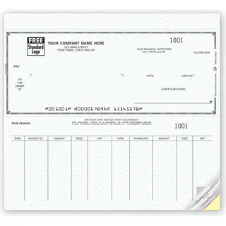 Voucher Checks - Typewriter Window