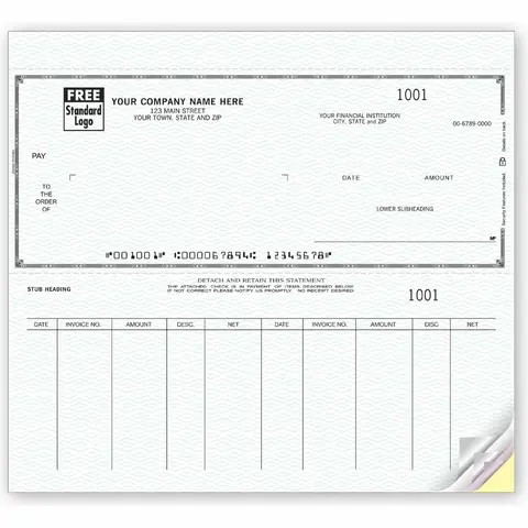 Voucher Checks - Typewriter Window
