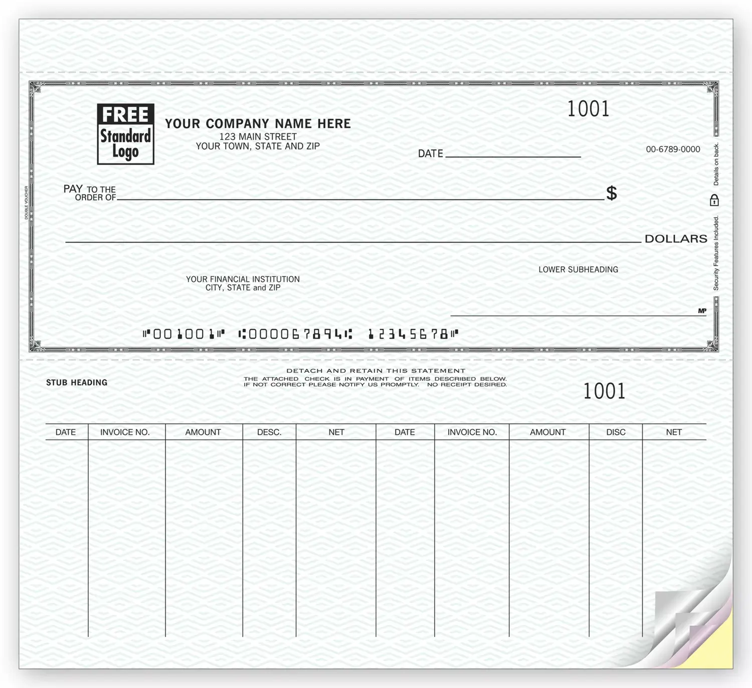Custom Voucher Checks - Draft