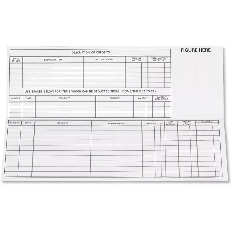 Replacement check registers for our Traveller checks