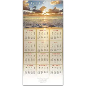 2027 holiday calendar cards for beach lovers