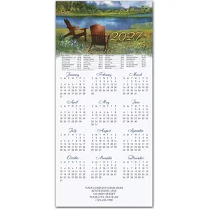 2027 holiday calendar cards for lake lovers