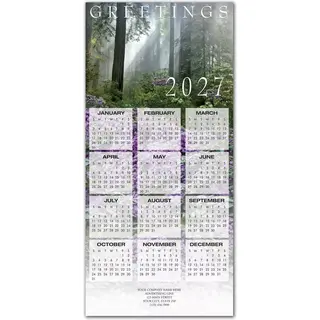 2027 holiday calendar cards for nature lovers