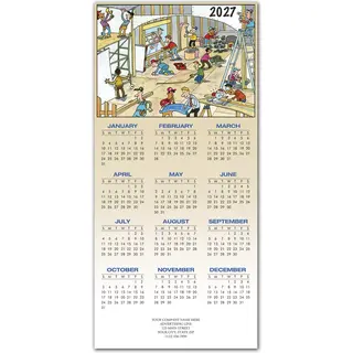2027 holiday calendar cards for contractors