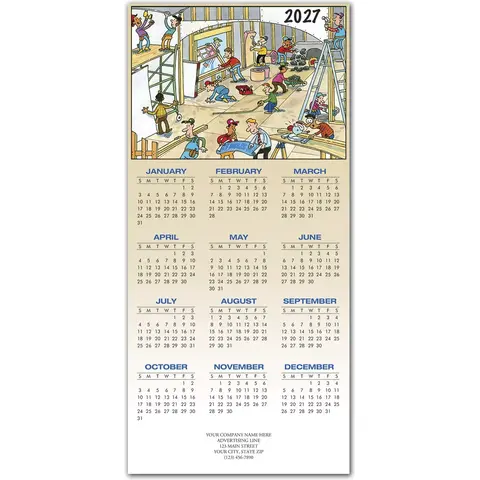2027 holiday calendar cards for contractors