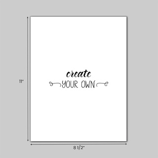8.5 x 11 inch custom laser forms made of 24 pound white bond paper