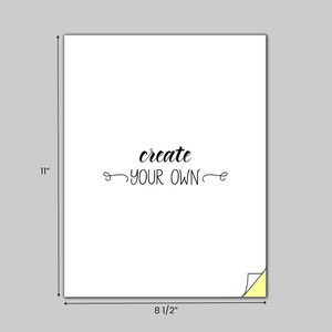 Custom laser business forms, duplicate format (original + 1 copy), 20 lb. paper