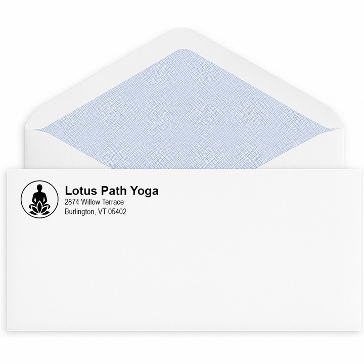 Create a custom #10 confidential envelope online with a security tint.