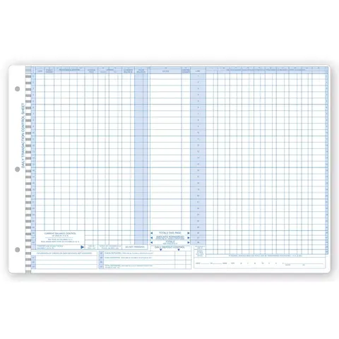 Pegmaster Accounting Control Sheets