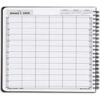 Appointment books with 6 columns