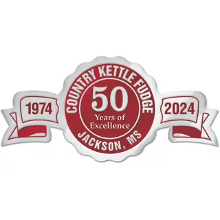 Digital Foil Label with Anniversary Years