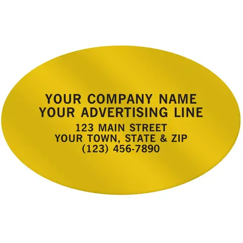 Custom Oval Paper Labels