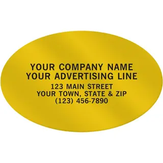 Custom Oval Paper Labels
