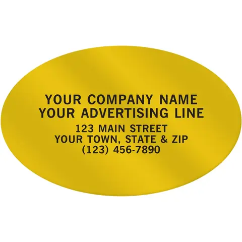 Custom Oval Paper Labels