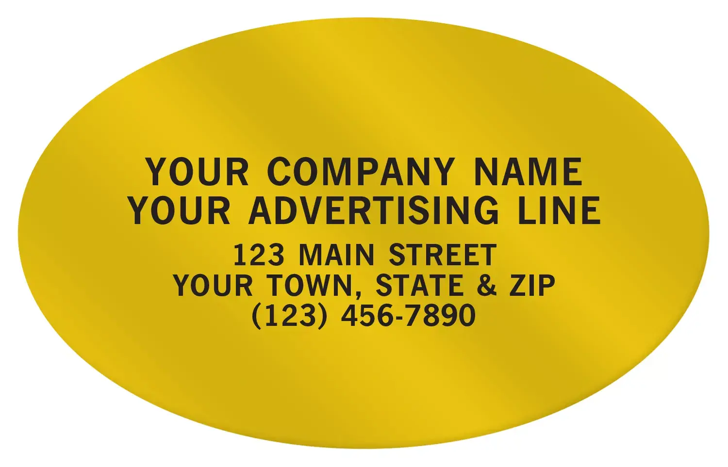 Custom Oval Paper Labels