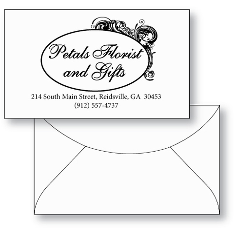 Custom printed floral envelopes