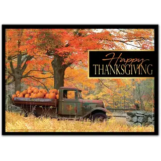 Custom Nostalgic Thanksgiving Greeting Cards