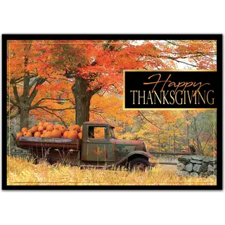 Custom Nostalgic Thanksgiving Greeting Cards