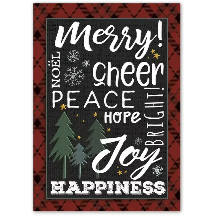 Cheerful peace message greeting cards