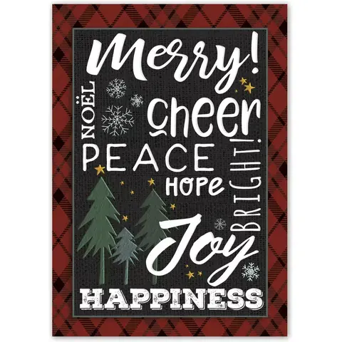 Cheerful peace message greeting cards